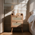 Hampton Bedside Table - Natural