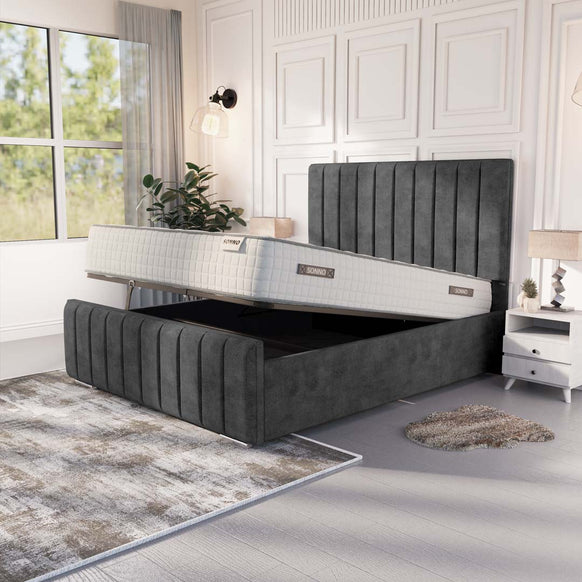 Lisbon Upholstered Ottoman Bed