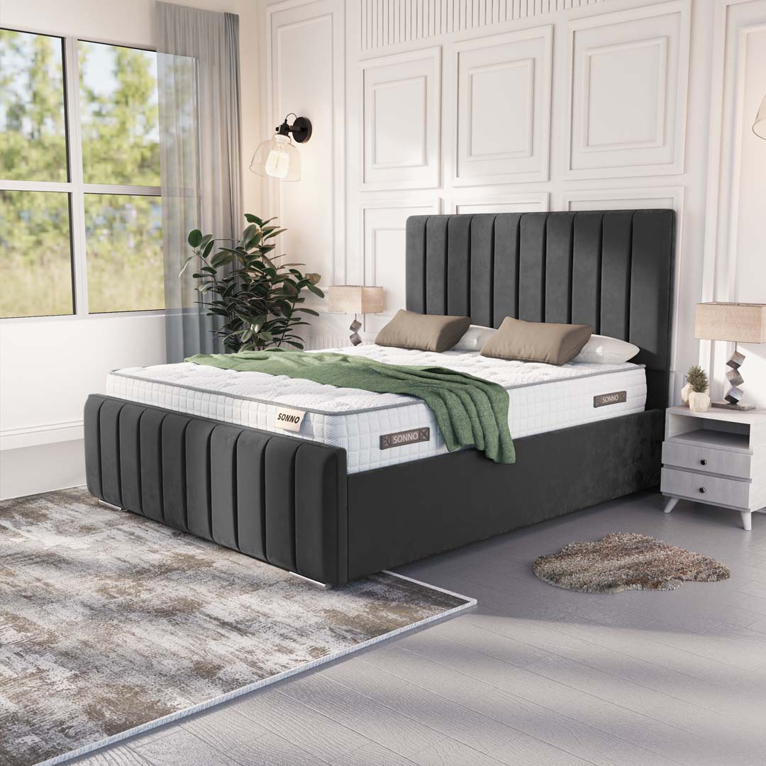 Lisbon Upholstered Ottoman Bed