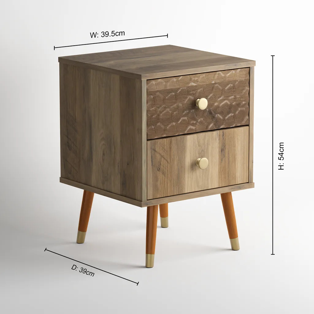 Sorento Bedside Table - Natural