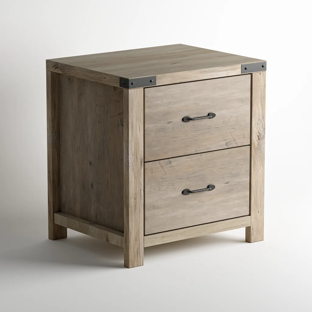 Ashford Bedside Table - Ashgrey