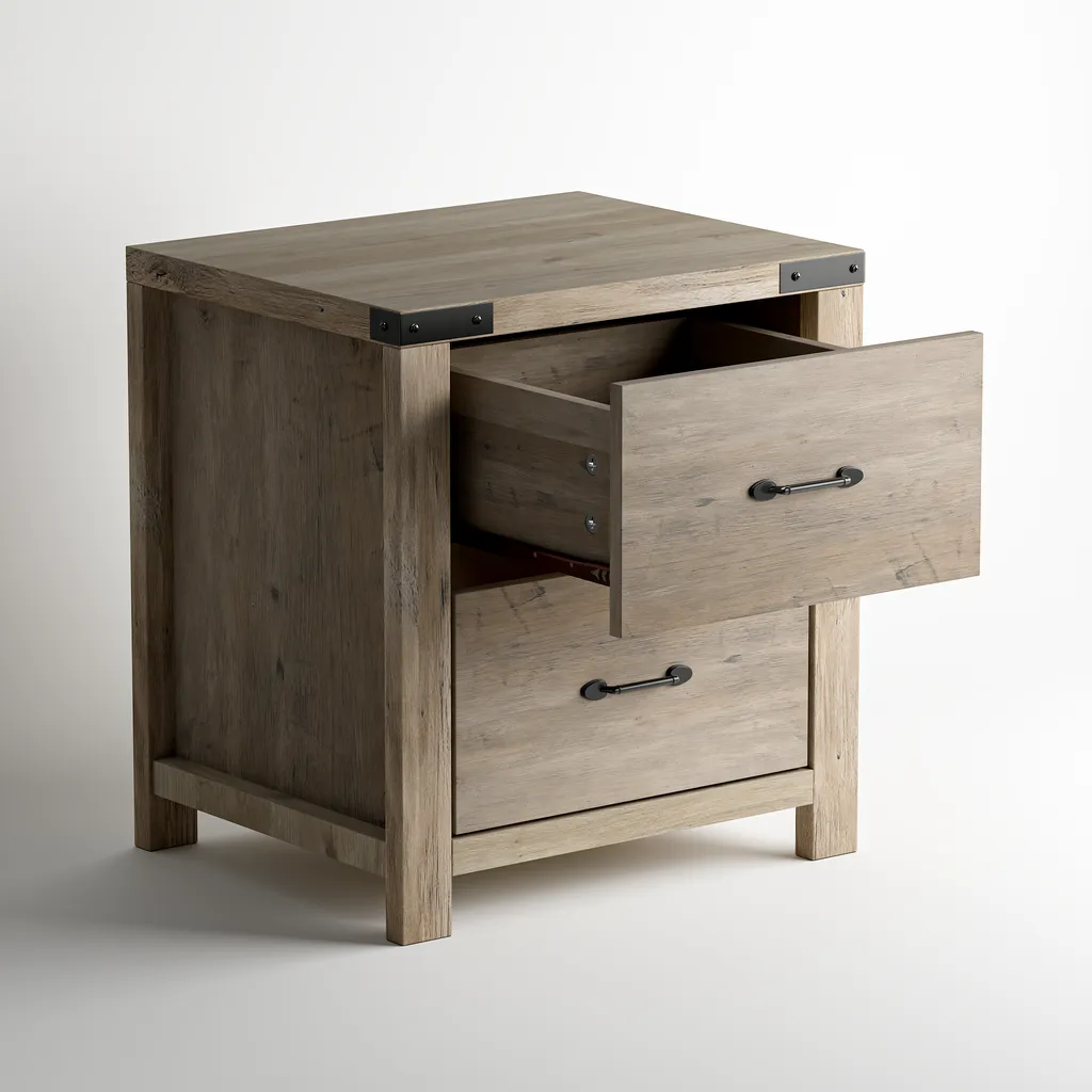 Ashford Bedside Table - Ashgrey