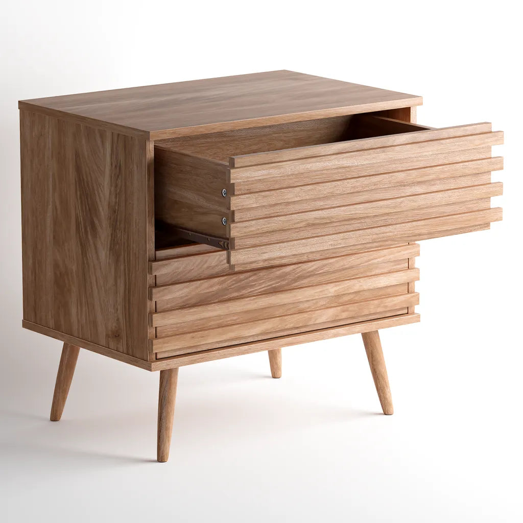 Isla Bedside Table - Natural