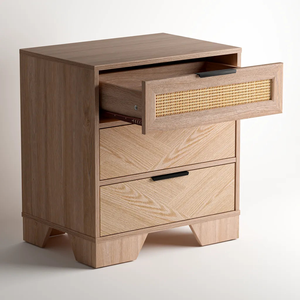 Mayfair Bedside Table - Natural