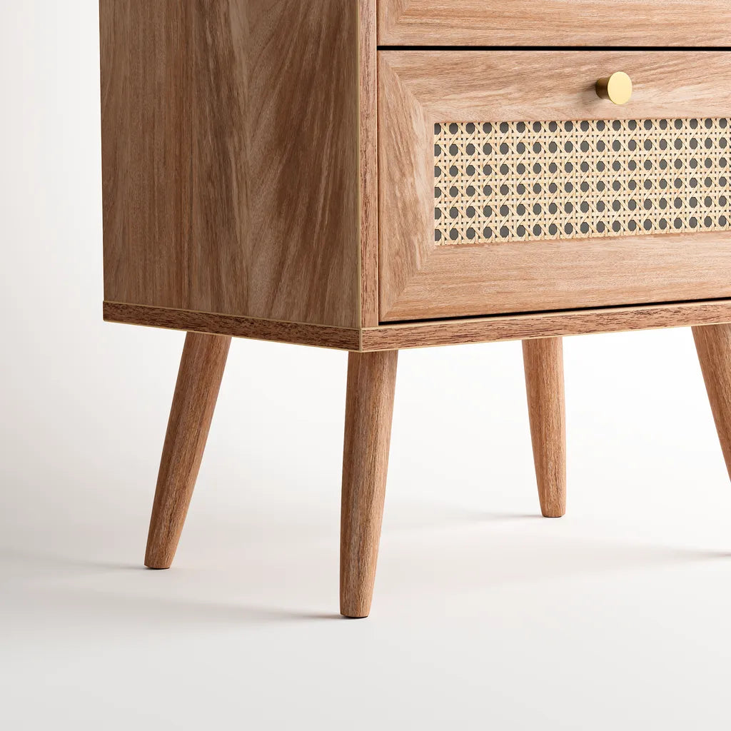Hampton Bedside Table - Natural