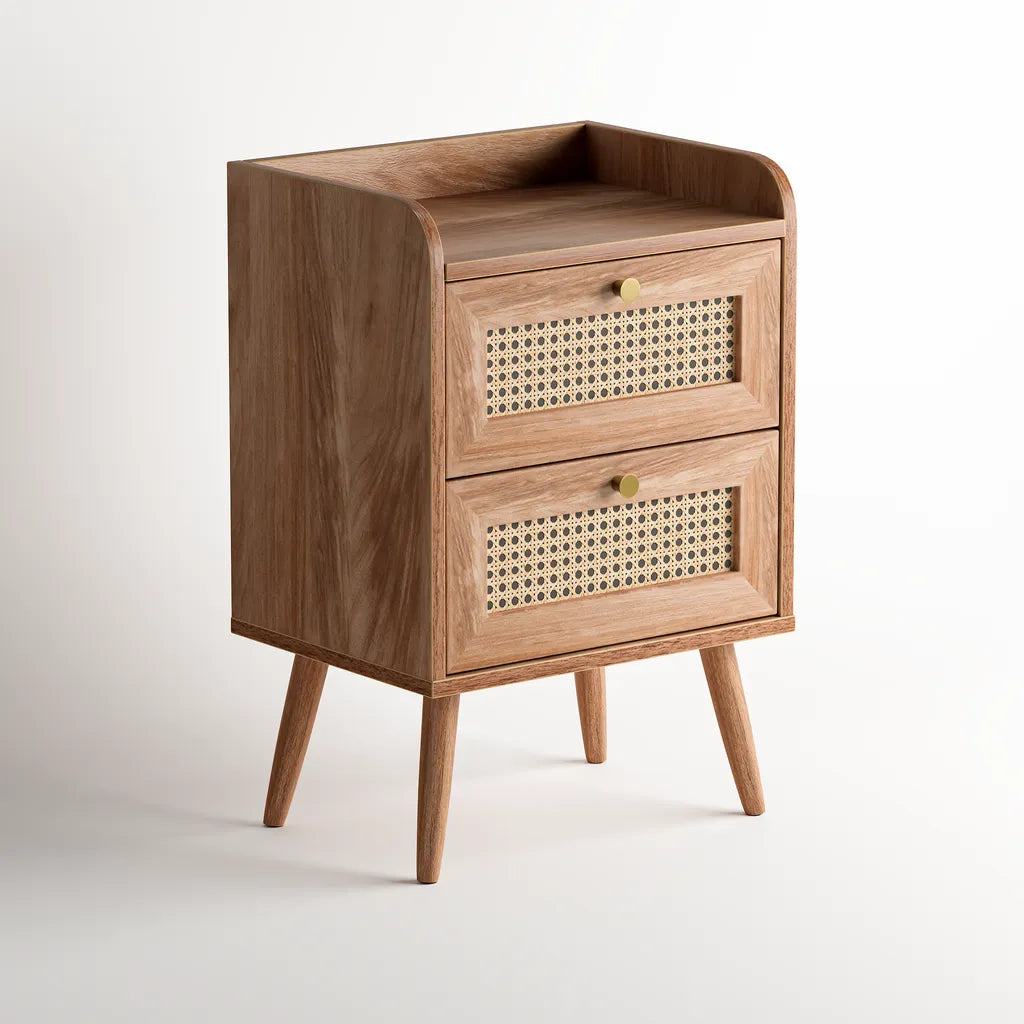 Hampton Bedside Table - Natural