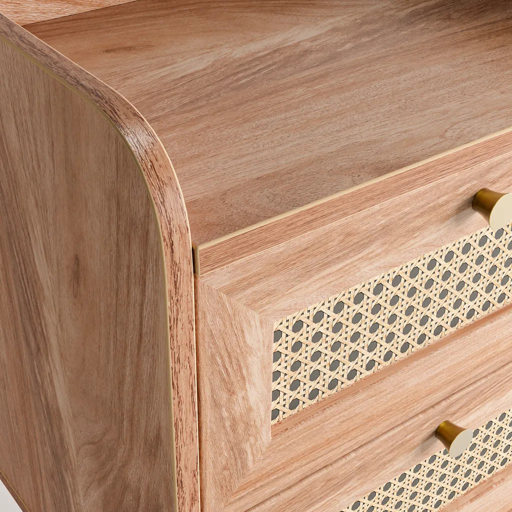 Hampton Bedside Table - Natural