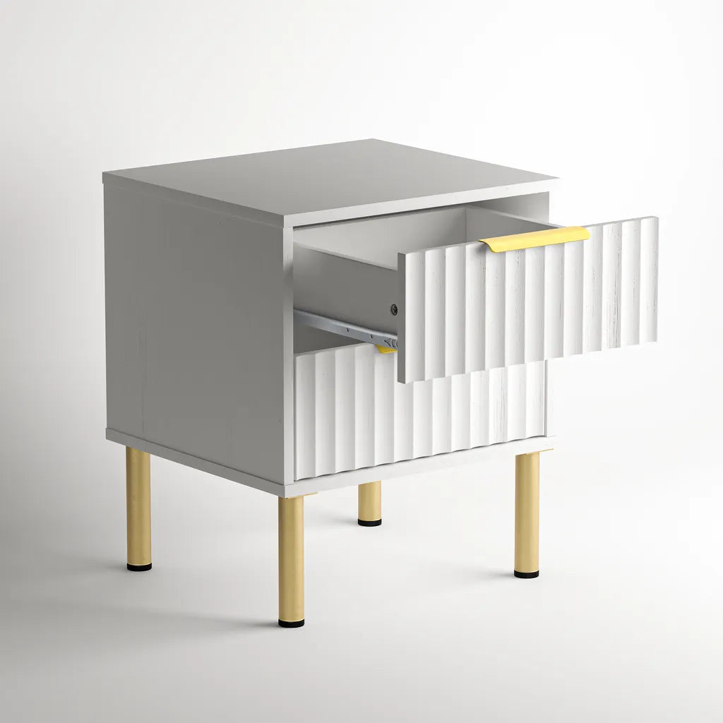 Savoy Bedside Table - White