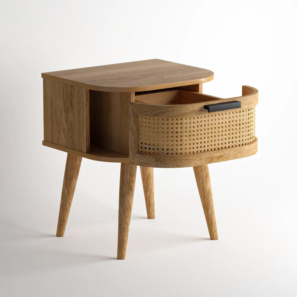 Portobello Bedside Table - Natural