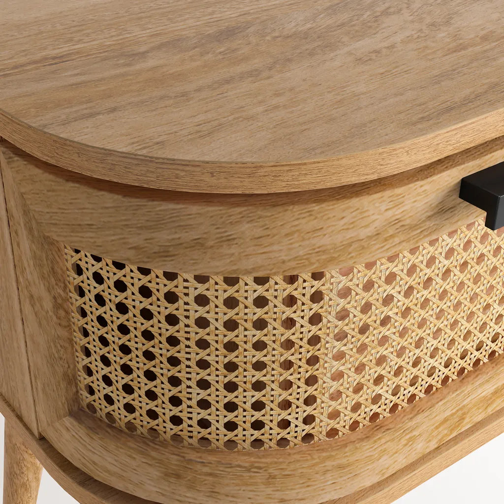 Portobello Bedside Table - Natural