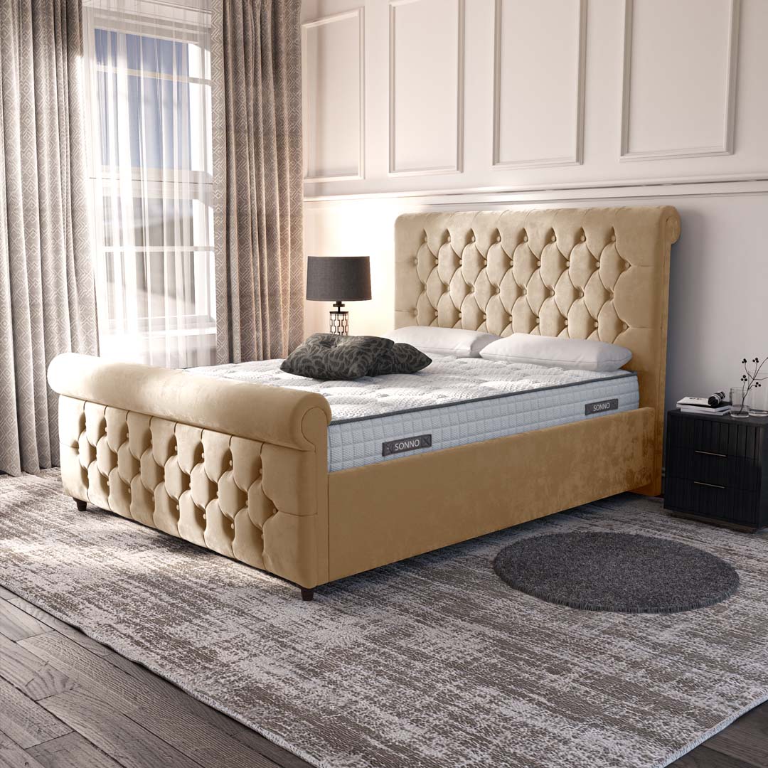 Melbourne Upholstered Ottoman Bed