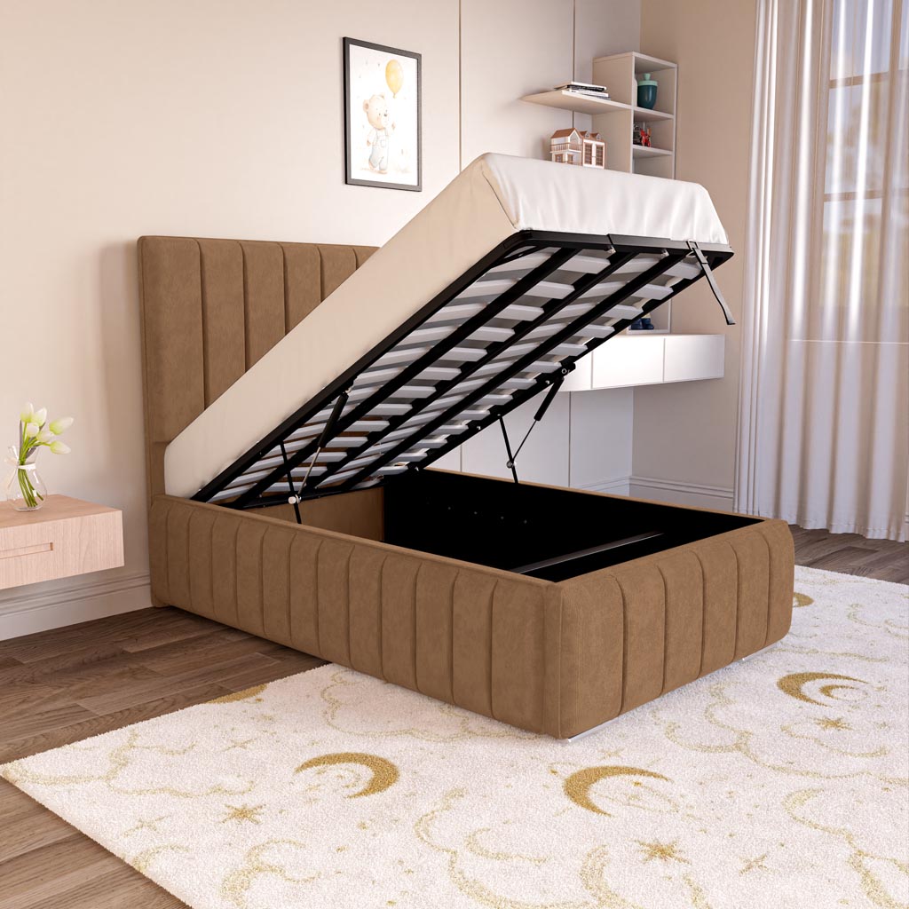 Milan Kids Upholstered Ottoman Bed