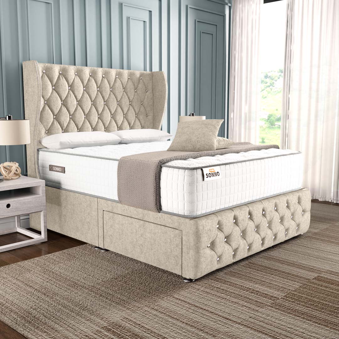 Monaco Wingback Divan Bed