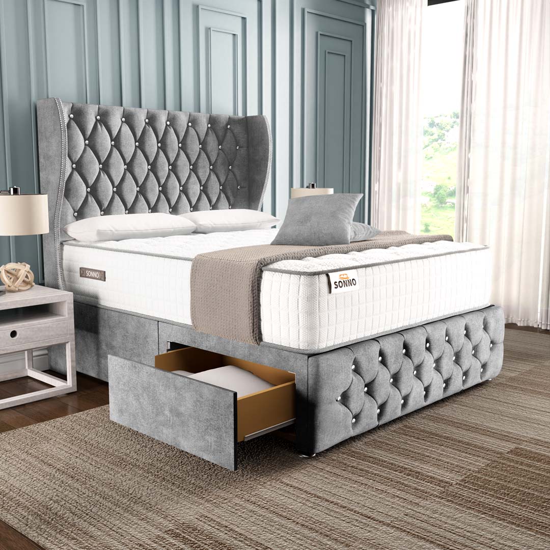Monaco Wingback Divan Bed