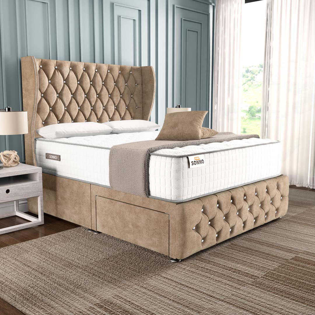 Monaco Wingback Divan Bed