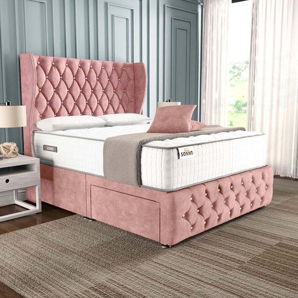 Monaco Wingback Divan Bed