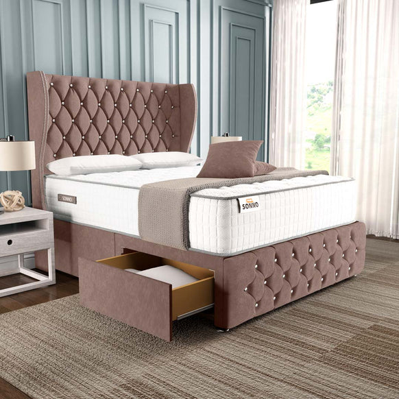 Monaco Wingback Divan Bed