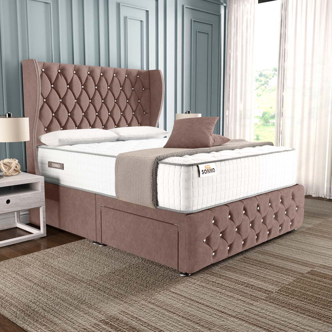 Monaco Wingback Divan Bed