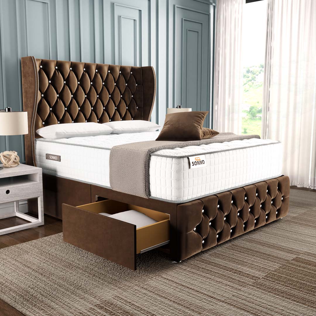 Monaco Wingback Divan Bed