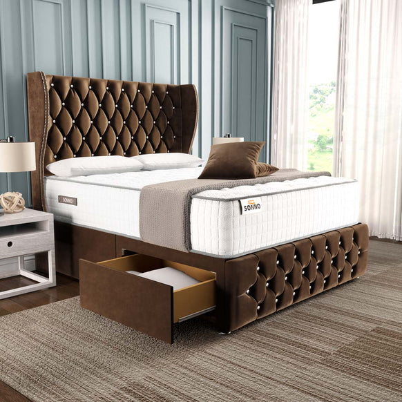 Monaco Wingback Divan Bed