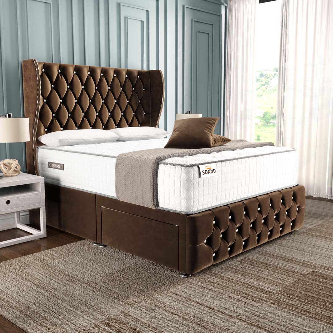 Monaco Wingback Divan Bed