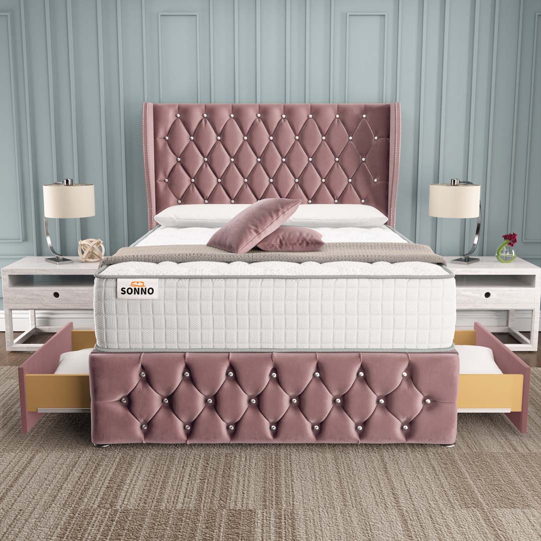 Monaco Wingback Divan Bed