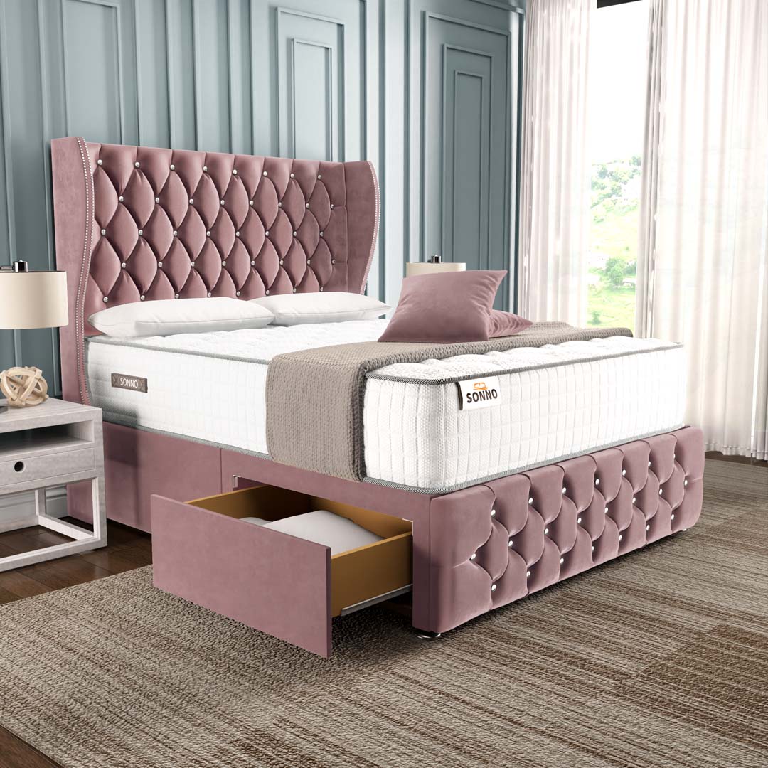 Monaco Wingback Divan Bed