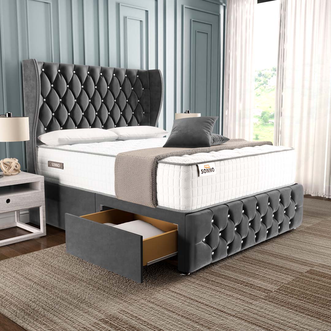 Monaco Wingback Divan Bed