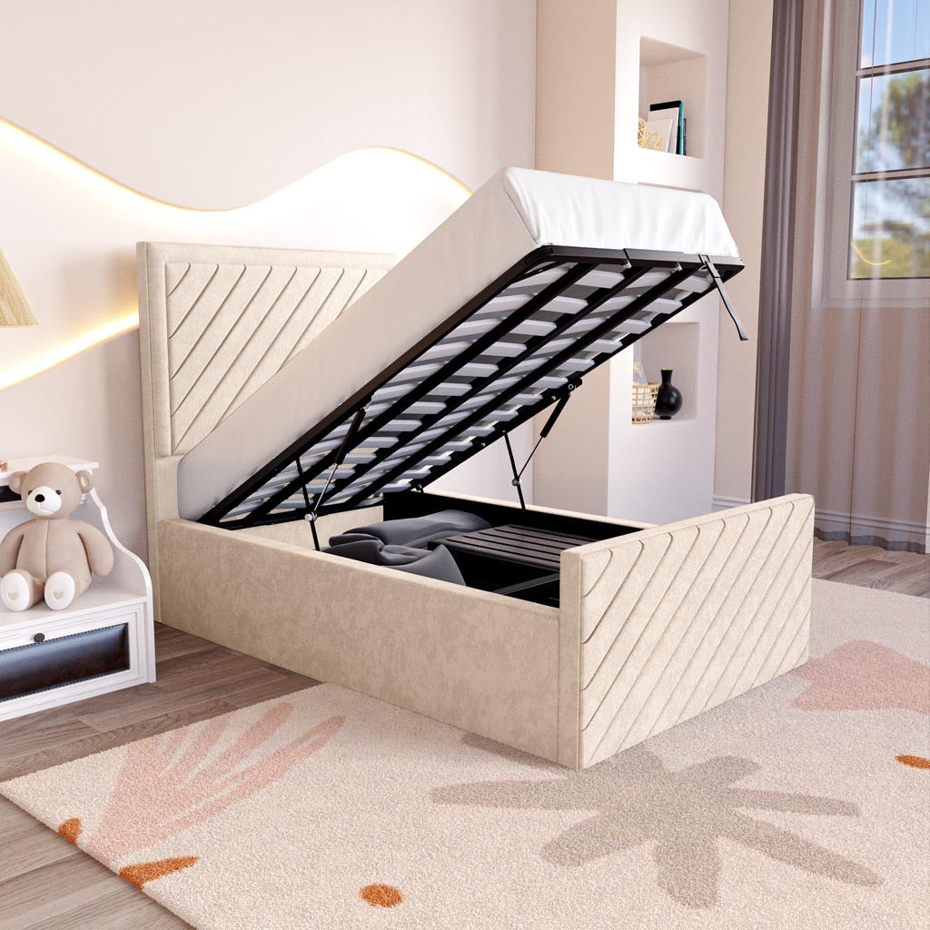 Oxford Kids Upholstered Ottoman Bed