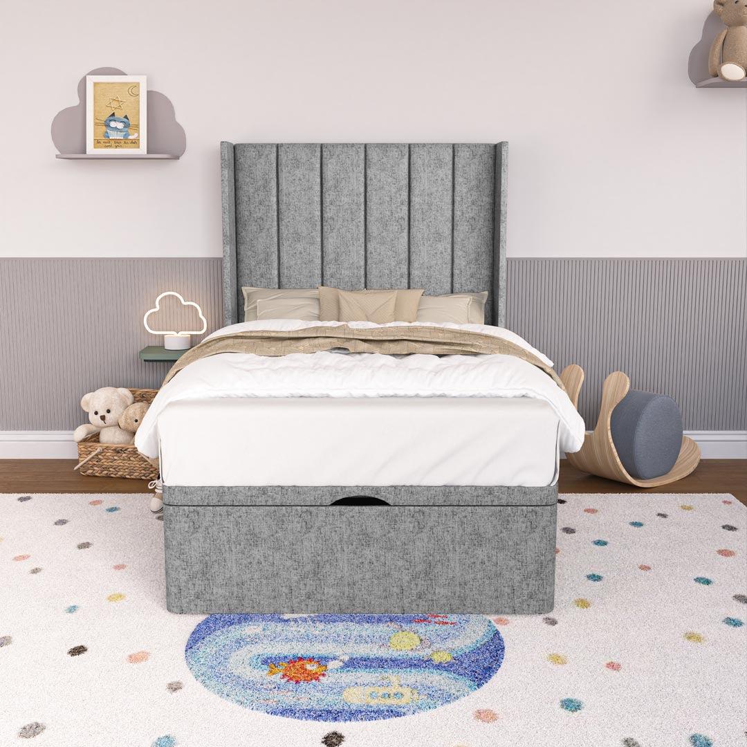 Prague Kids Wingback Ottoman Divan Bed