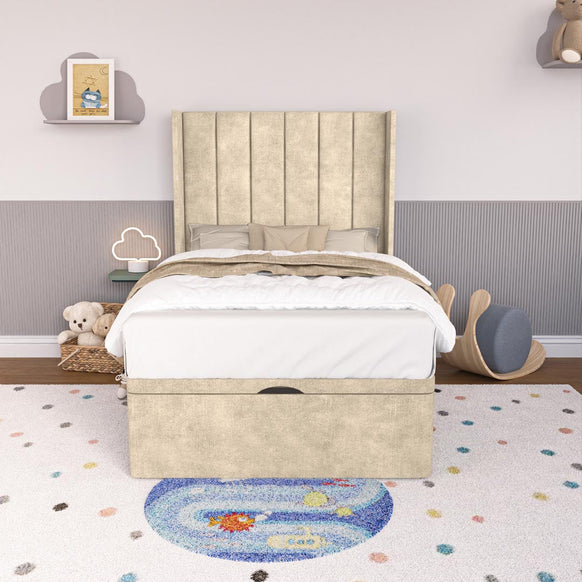 Prague Kids Wingback Ottoman Divan Bed