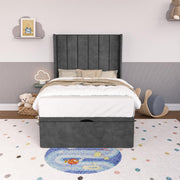 Prague Kids Wingback Ottoman Divan Bed