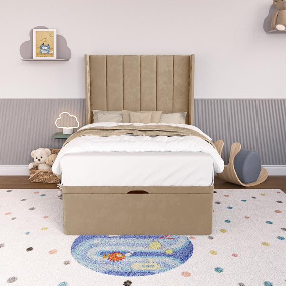 Prague Kids Wingback Ottoman Divan Bed