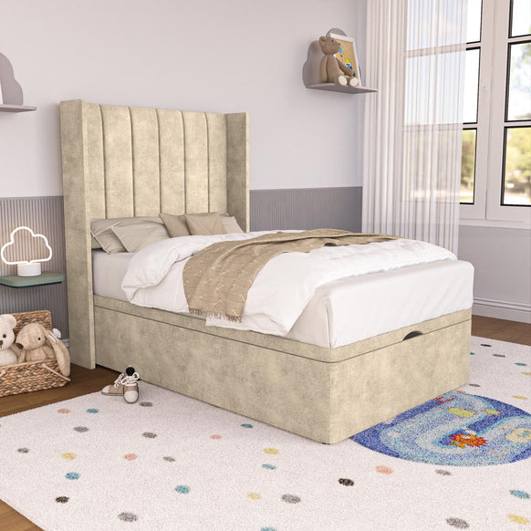 Prague Kids Wingback Ottoman Divan Bed