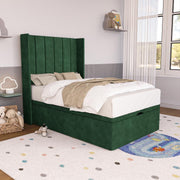 Prague Kids Wingback Ottoman Divan Bed