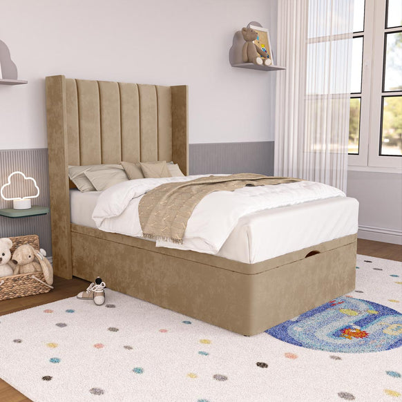 Prague Kids Wingback Ottoman Divan Bed