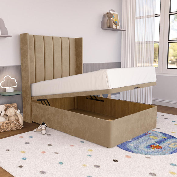 Prague Kids Wingback Ottoman Divan Bed