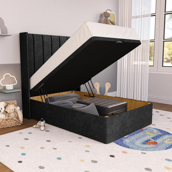 Prague Kids Wingback Ottoman Divan Bed