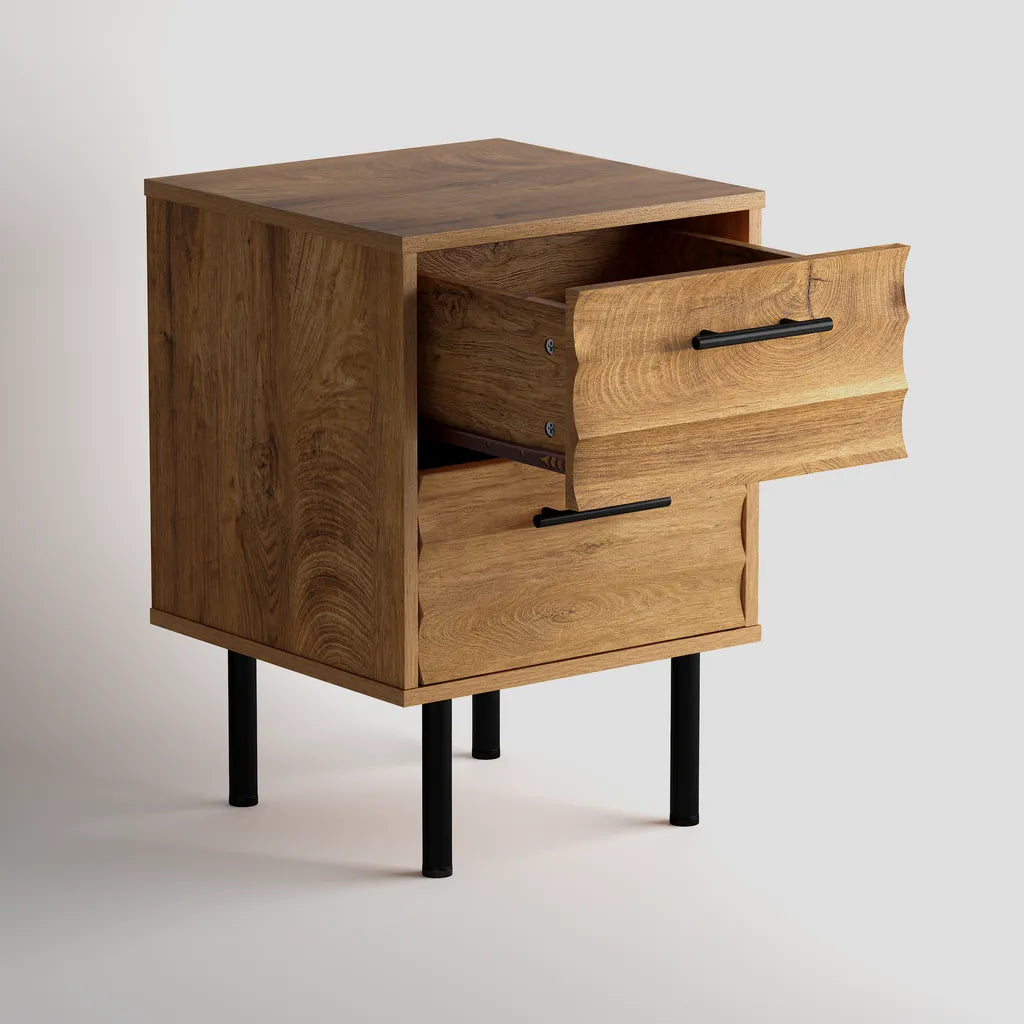 Renzo Bedside Table - Oak