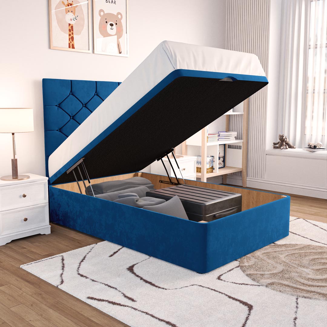 Seville Kids Chesterfield Ottoman Divan Bed