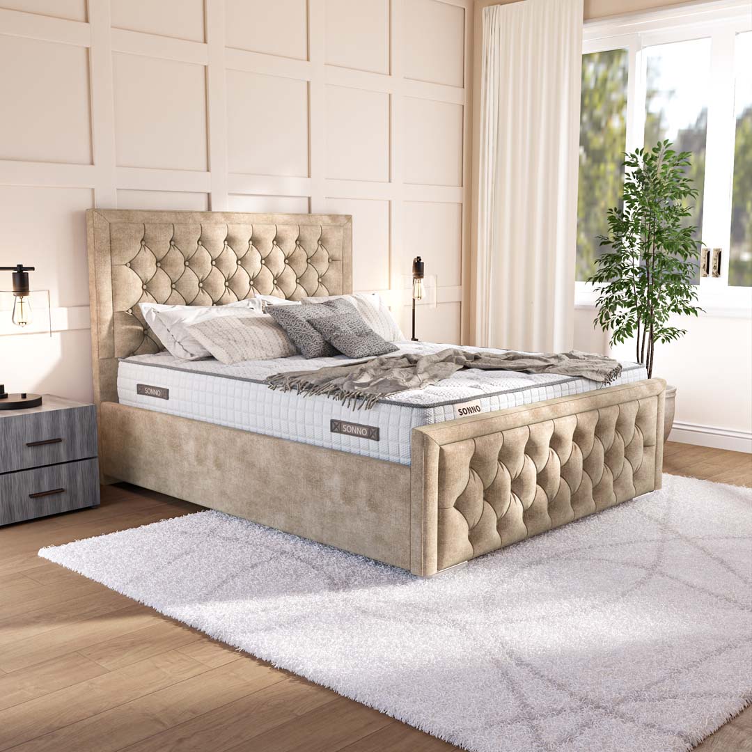 Valencia Upholstered Ottoman Bed