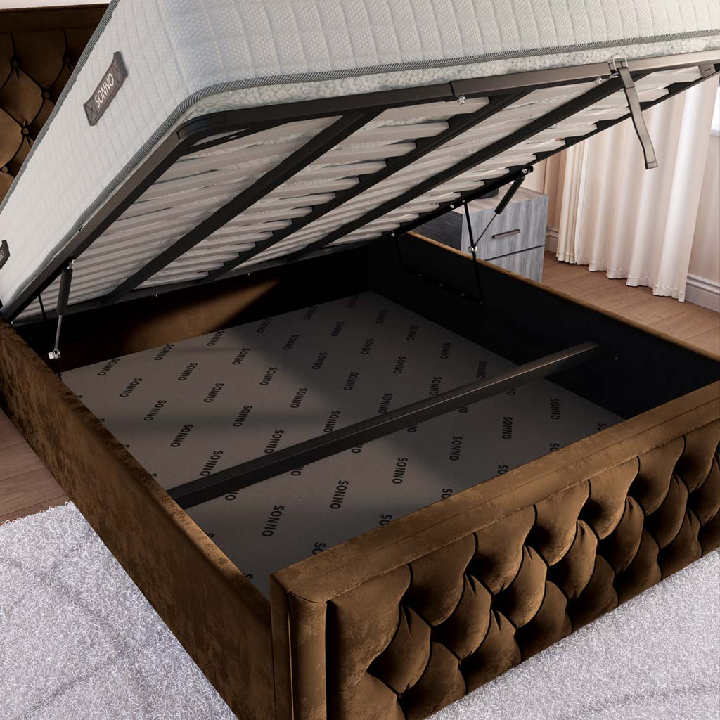 Valencia Upholstered Ottoman Bed