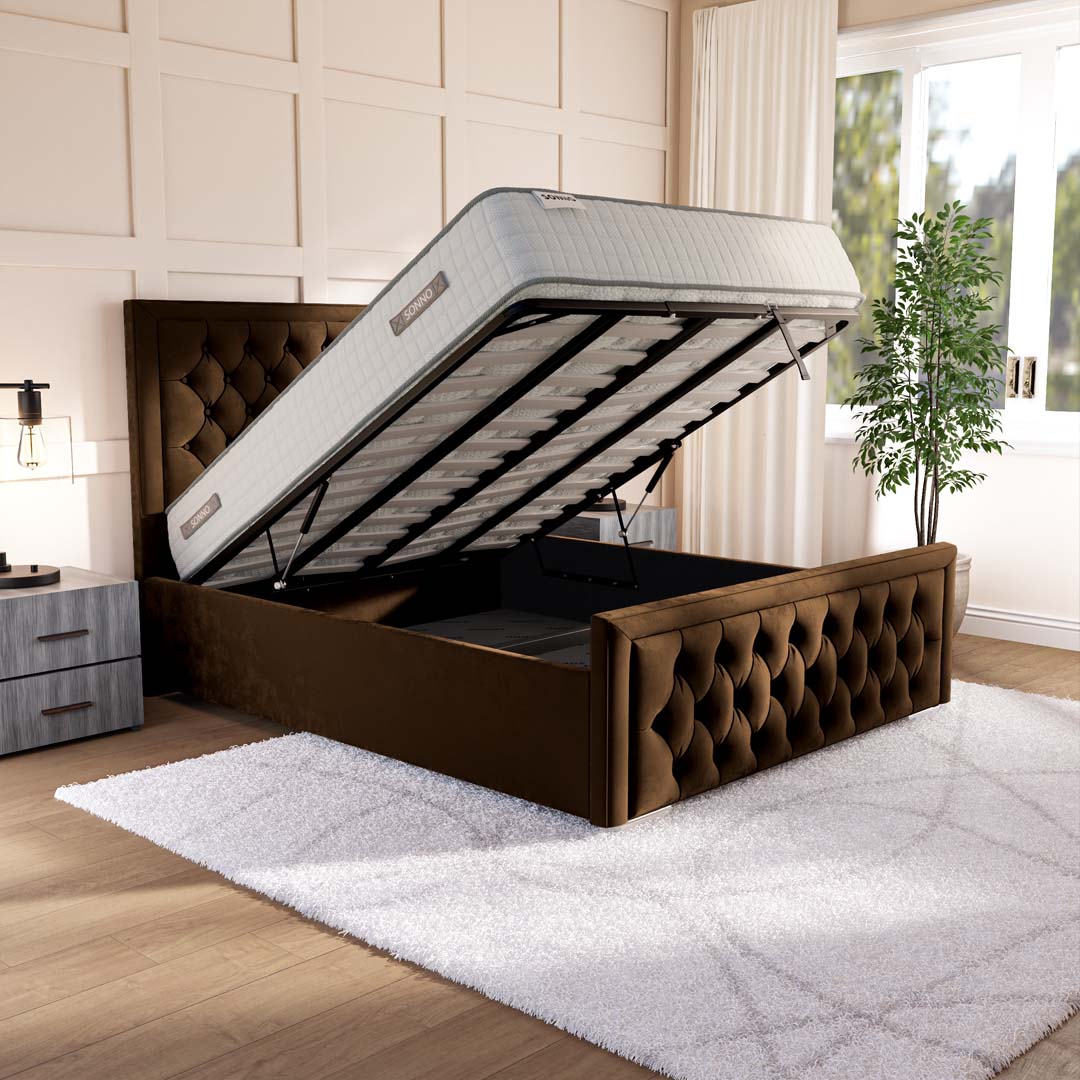 Valencia Upholstered Ottoman Bed