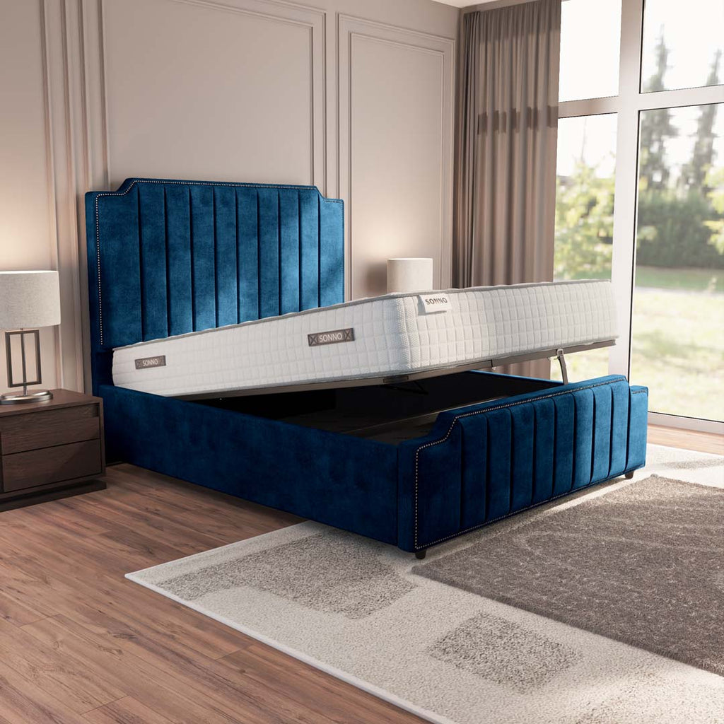 Washington Upholstered Ottoman Bed