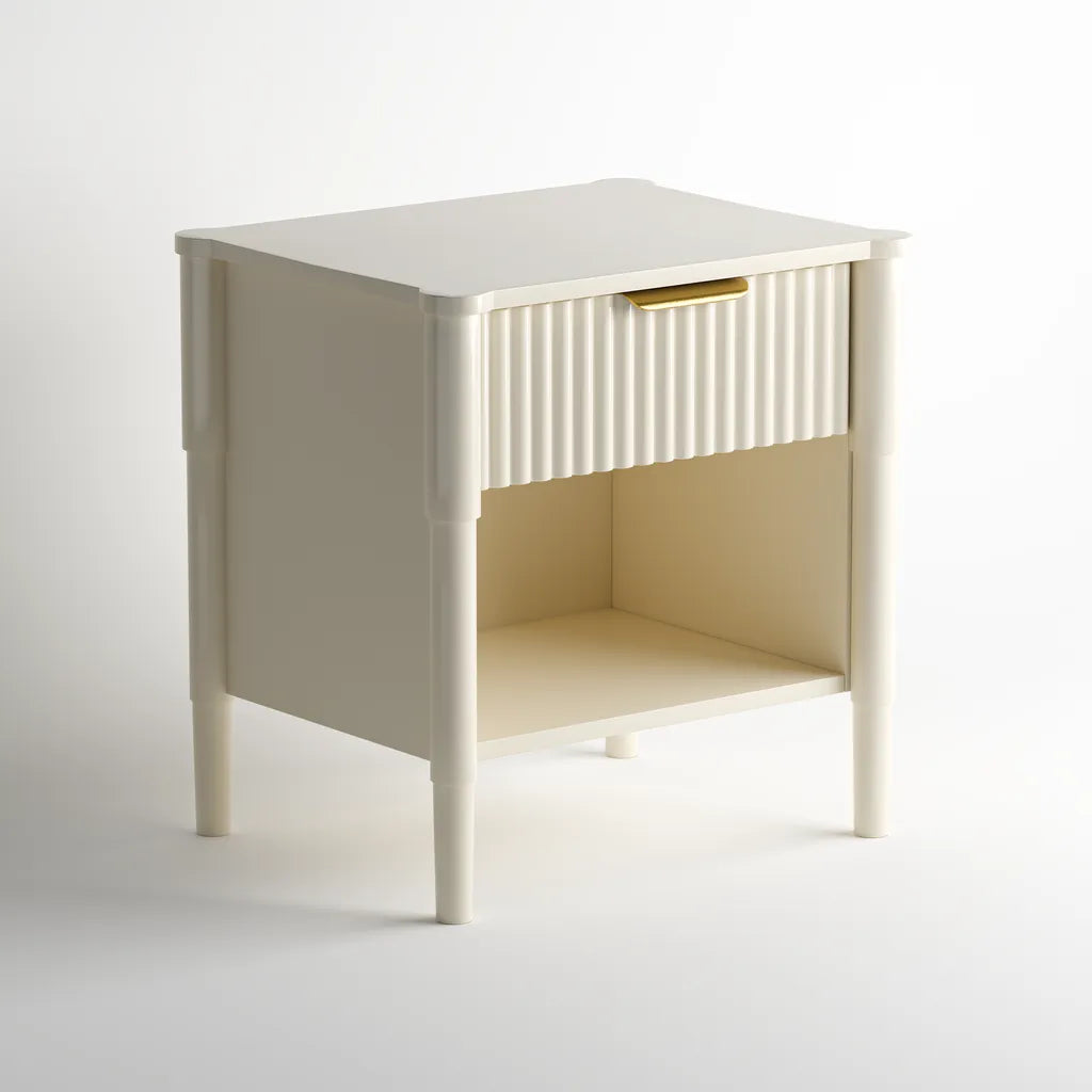 Ascot Bedside Table - Taupe