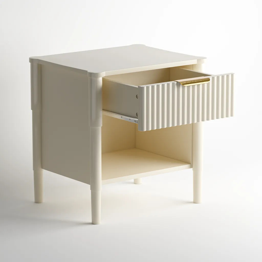 Ascot Bedside Table - Taupe